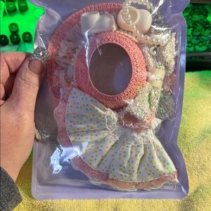 Chic Labubu Pink and White Designer Inspired Dress